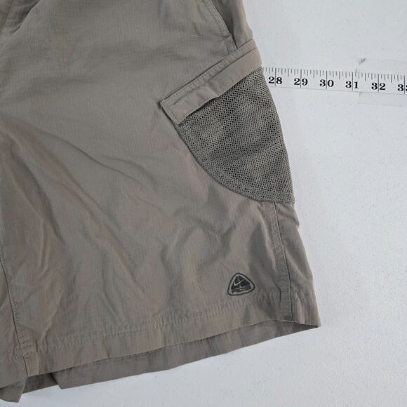 VTG Nike ACG Men's Ripstop Trail Cargo Shorts Gray‎ Mesh Pockets Size Small 5988 - Picture 2 of 12